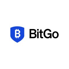 The image shows the BitGo logo, featuring a blue shield icon with a white "B" next to the company name "BitGo" in black text. This branding directly relates to the post, which discusses Mizuho's updated price target and rating for BitGo, the institutional cryptocurrency custodian mentioned in the news.