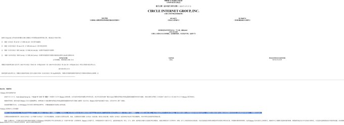 A Japanese corporate document from CIRCLE INTERNET GROUP INC.