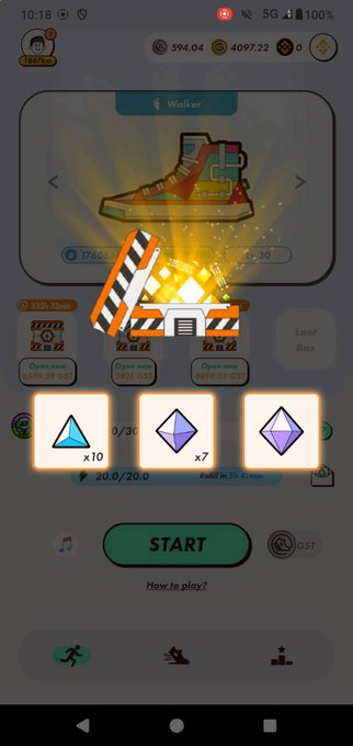 The image shows a phone screen with an app icon, which appears to be a video game or mobile shopping app. The main focus of the image is a pair of shoes displayed on the screen, along with some other items such as a skateboard and a sports ball. The background of the image features a white wall with a logo for a company named "kurobuta coin".