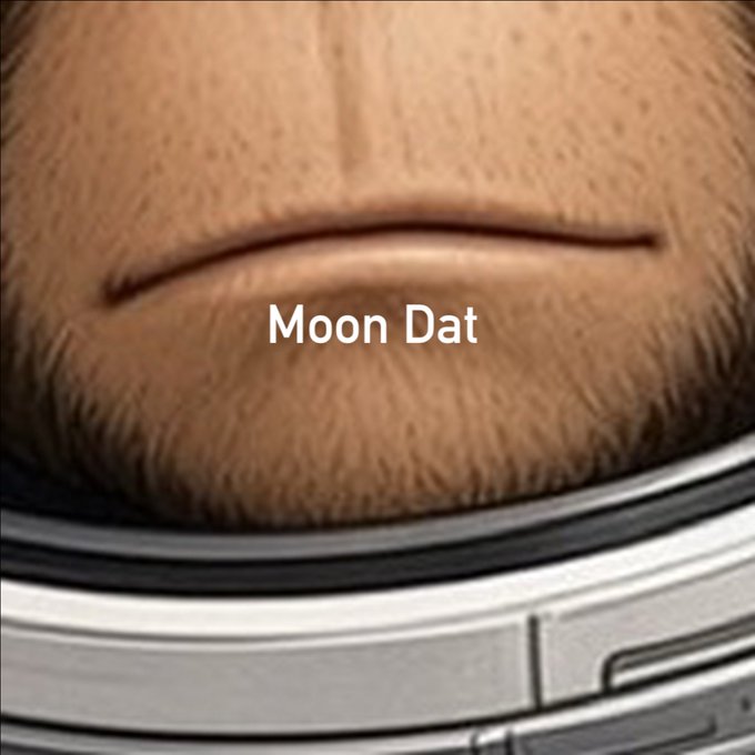 A close-up, 3D-rendered texture of orange-brown fur with the text 'Moon Dat' centered on screen.