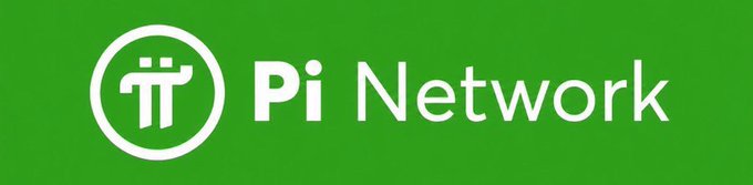 The image displays the Pi Network logo and name on a green background. The post references an update from the Pi Core Team about a redesigned Pi Mining App with improved navigation, and the image's branding ties the announcement to the Pi Network platform.