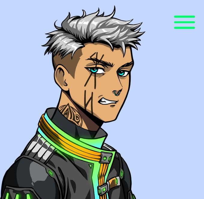 The image features a cartoon character with a green and yellow outfit, giving them an energetic appearance. The character has a tattooed face and is wearing a black jacket. They are looking directly at the camera, creating a sense of connection between the viewer and the character. The background of the image is blue, which contrasts nicely with the character's vibrant attire. In the bottom right corner of the image, there is text that reads "Today is a wonderful Sunday to say warm words to each other." This message complements the overall theme of the image by emphasizing the importance of positive communication and connection on this particular day.