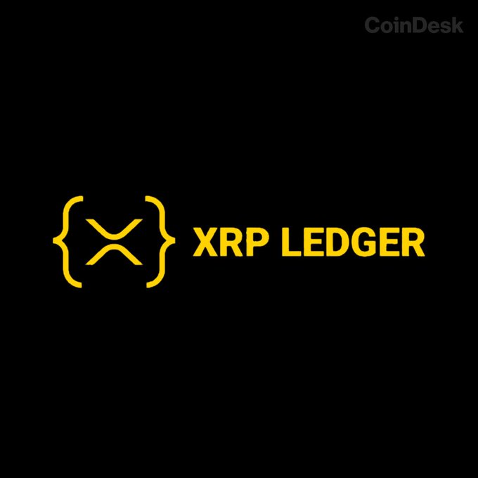 The image features a logo for XRP Ledger, which is an open-source ledger system designed to facilitate secure transactions between parties. The logo includes a yellow "X" symbol within a black box, representing the XRP currency token. Below this symbol, there's text that reads "XRP Ledger". This text also mentions that the upgrade of the XRP Ledger will be automatic and scheduled for tomorrow at 3:00 pm. Additionally, it highlights that the fixCleanup3_1_3 upgrade is intended to address expired NFT offers and patch bugs in vault withdrawals, permissioned domains and loan accounting.