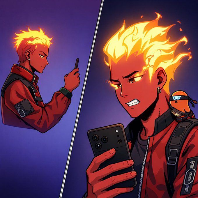 The image features a man with red hair holding a cell phone, possibly texting or browsing social media. The text accompanying the image reads "gm good morning good things take longer than most people expect. stay patient and keep moving forward." This message seems to be related to the concept of patience and perseverance in the context of Web3 development.