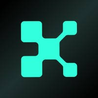 A teal-colored stylized icon resembling a connected 'K' shape on a dark gradient background.
