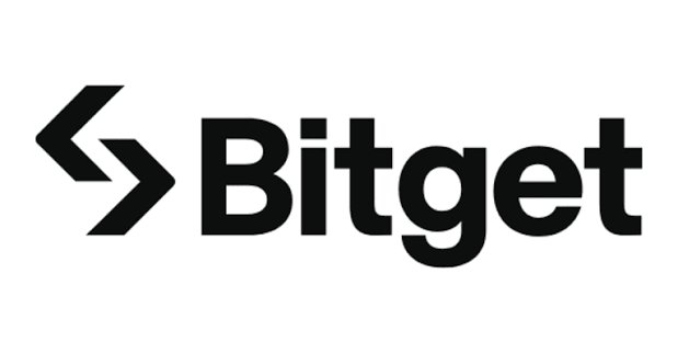 The black and white logo for Bitget, a cryptocurrency exchange platform.