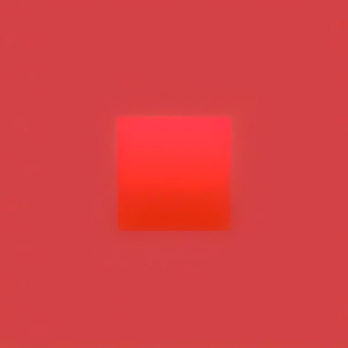 A minimalist red background featuring a slightly darker red gradient square in the center.