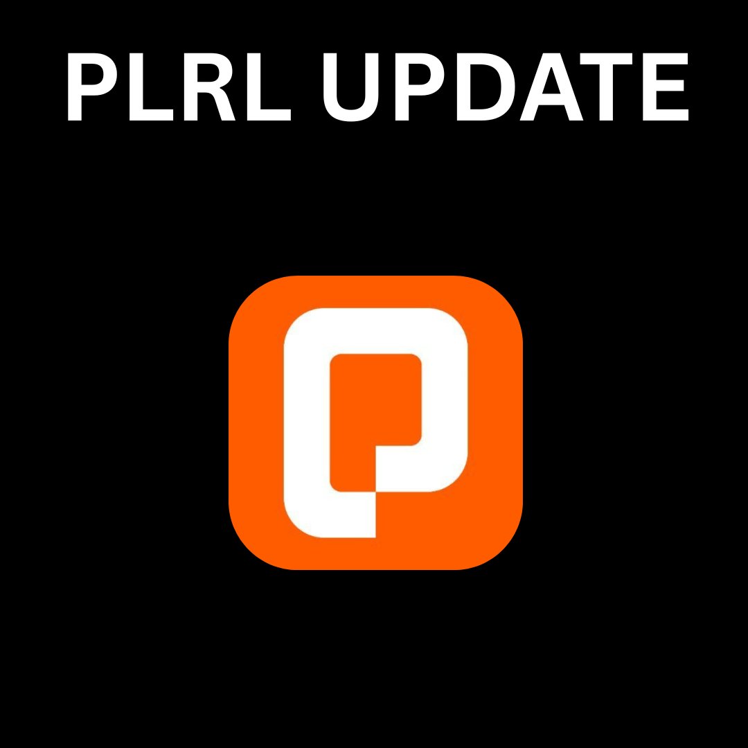 The image features a black background with an orange square logo that reads "PPLR Update". The text "VERASIVELY" is also present, which could be related to the update or simply part of the overall design. The focus on what's in the image and how it relates to the post suggests that there might be some information about a recent change or update related to the PLRL platform.