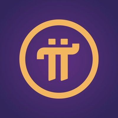 The image features the Pi Network logo—a stylized orange "π" symbol enclosed in a circle—set against a deep purple background. It visually reinforces the post's question about whether users are still holding Pi ($Pi) cryptocurrency.