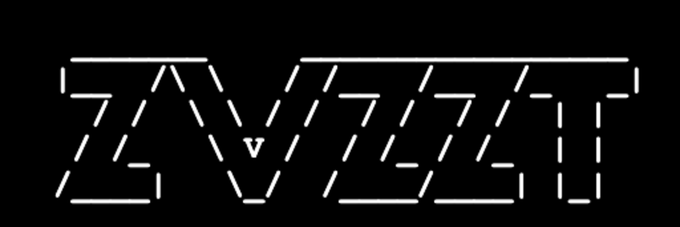 A stylized ASCII/text-art logo spelling out "ZVZZT" in a futuristic, digital font, corresponding to the ticker symbol $ZVZZT mentioned in the post celebrating its upgrade to Pro status on Moby.