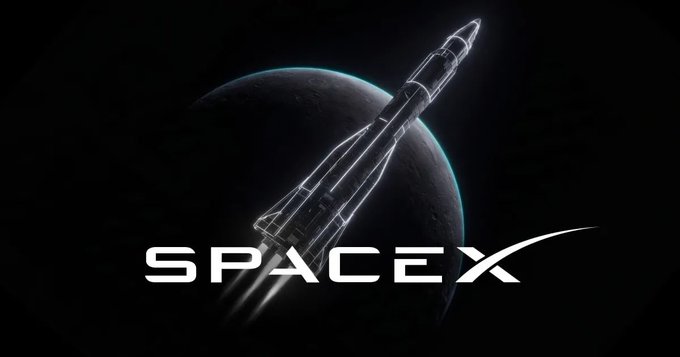 The image features a rocket ship flying through space with the word "SpaceX" written above it. The rocket appears to be launching into space, as indicated by its position relative to Earth. Below the rocket, there are two lines of text that provide information about the company and their products. These include "Confused by Bitget's SpaceX products?" which is likely a question or statement related to the content displayed in the image. The post also mentions other terms such as "preSPCX", "rSPCX", "Standard Perps", and "Post-Market Perps".