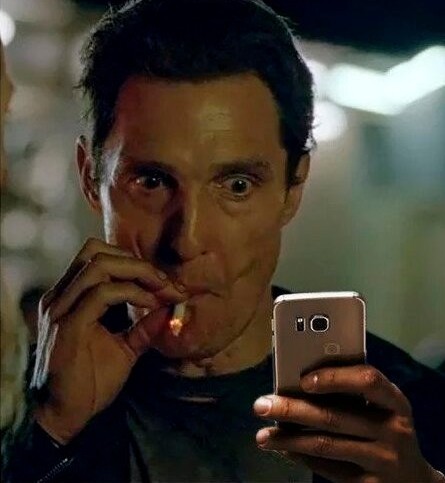 A man with wide, surprised eyes smokes a joint while intently looking at his smartphone, capturing a moment of shocked discovery.

The image pairs with the $ICP ticker to humorously convey a "stoned" reaction, suggesting that recent news or performance of Internet Computer ($ICP) has left investors wide-eyed and stunned.