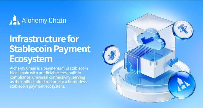 The image features a 3D rendering of a cube with a payment system inside of it. The cube has a white base, blue walls, and a clear top that displays the text "Infrastructure for Stablecoin Payment Ecosystem". There are three coins on the cube, one of which is labeled "genel amaçlı blok zincirlerinden daha fazlasını gerektirir. ıslemleri ile daha fazlasını gerektirir." The text in the image provides context about the payment system and its purpose, while the 3D rendering of the cube helps to visualize the concept more effectively.