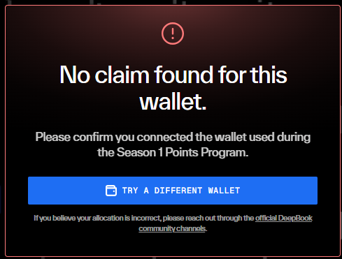 The image shows an email screen with a message about trying a different wallet, possibly due to a problem with the current one. The text suggests that the user might have received an incorrect allocation of funds or has been charged incorrectly for something on their account. The email also mentions a community channel where users can discuss and share information related to the issue.