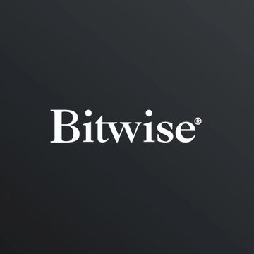 The image displays the Bitwise logo in white text on a dark gray background, representing the asset management firm behind the BWOW Dogecoin ETF that is set to be liquidated approximately 10 months after its launch, with its final NYSE trading day on October 14.