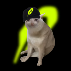 A cream-colored cat wearing a black cap with a green "$" logo sits against a dark background with a glowing green dollar sign, humorously embodying the meme of a "cashcat" ready to deliver financial gains. The image playfully visualizes the post's desire to acquire an "ugly cat" purely for its meme-worthy, money-making potential.