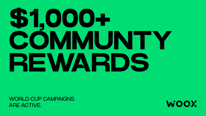 The image displays a green background with white text that reads "Over $1,000+ in live community rewards are up for grabs right now across our summer football ecosystem. Whether you are predicting exact scores on Telegram, sharing trading wins, or showing off your creative slogans on Discord". The focus of the image is on the advertisement and it highlights how the campaign is related to football.