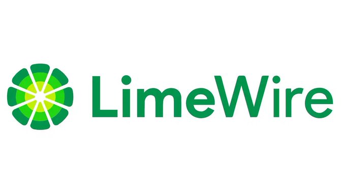 The image displays the LimeWire logo, featuring a stylized lime slice icon in green and yellow alongside the bold green "LimeWire" wordmark. This iconic branding serves as a visual reference for the post's discussion about BabyDoge acquiring LimeWire and the unusual crossover between meme coins and established internet brands.