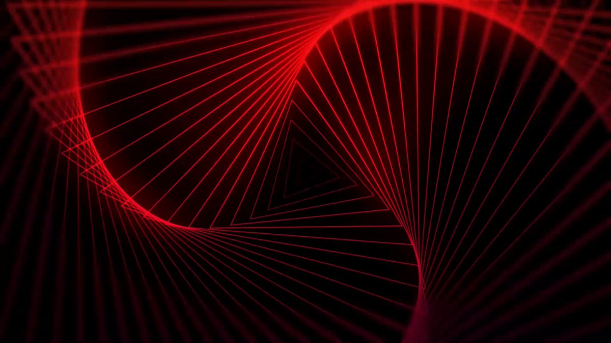 The image features a black background with red lines that appear to be swirling or twisting, creating an abstract pattern. The text "Adoption happens one user at a time. You don't even have to know what blockchain is. You just use it." is written above and below the image, suggesting that this content may be related to adoption of new technologies like blockchain.