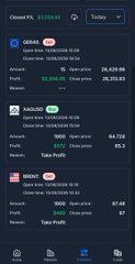 A mobile trading app screenshot shows closed pre-market prices for several stocks: OBRA ($2,363.00, +8.55%), SAIL ($63.58, +0.41%), and NVNI ($67.68, +0.21%), with NVNI volume highlighted at 2,500. The bullish price surges and rising volumes align with the post's optimistic prediction of an upcoming "Altseason 2026" market rally.