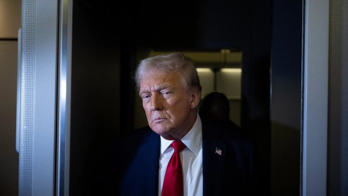 Donald Trump appears in this image, likely a portrait, as his crypto advisor Patrick Witt states the administration is committed to passing the Clarity Act in September.