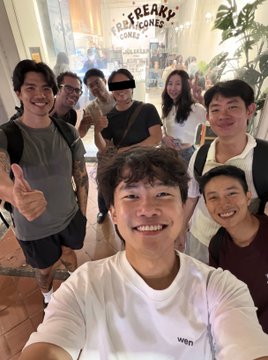 A group of smiling team members (and Elfa's mascot) pose for a selfie in front of a "FREAKY Zones" sign, with the selfie-taker representing Elfa AI celebrating record-breaking Iris API usage. The caption ties the team's camaraderie and "A-players" shoutout to Elfa's milestone achievements, while also noting Bitcoin's recovery near $70,000 tied to Trump's CLARITY Act push.