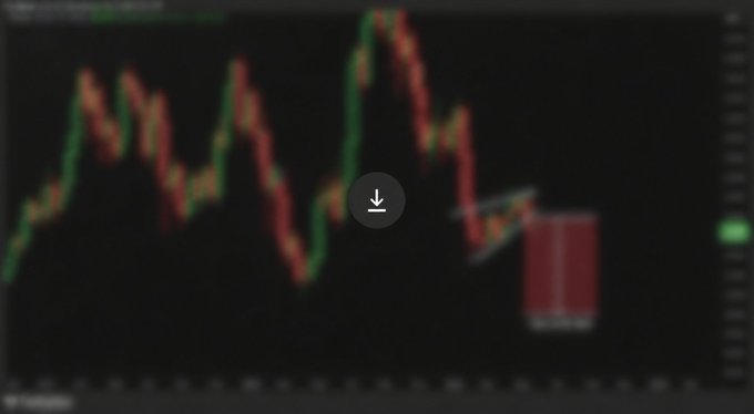 The image shows a stock chart with a red line indicating a significant drop in the value of a particular stock, while the green line represents its previous high point. The text in the image suggests that the next move for this stock will be massive, as indicated by the quote "Next move on $ETH will be massive and nobody is talking about it." This implies that there might be a sudden increase or drop in the value of the stock, which could potentially lead to substantial gains or losses for those who invest.