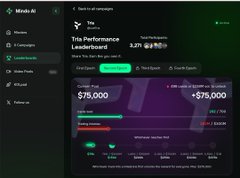 A screenshot of a computer screen displays a dashboard showing information about an account associated with the cryptocurrency Ripple. The text on the dashboard indicates that Ripple has earned $75,000 in rewards since launch in November 2015 for users who are active on social media platforms like Twitter and Instagram. This means that users who have been engaged online can expect to receive cash rewards from Ripple based on their activity within these channels.
