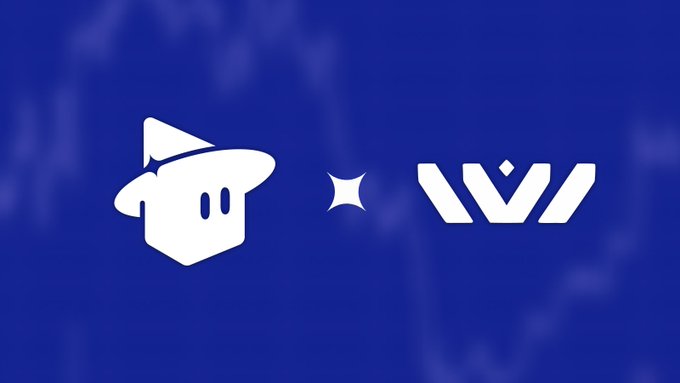 Blue background graphic showing a white graduation cap house logo next to a sparkle and the stylized 'VVV' text logo.