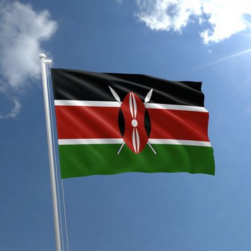 The Kenyan flag waves proudly against a blue sky, representing the country's groundbreaking initiative to move 15 million academic records onto the Avalanche blockchain for certificate verification. This system, starting with records from 1989, signifies a major advancement in credential management for Kenya.