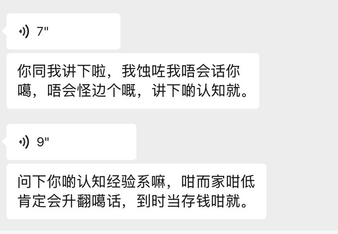 In the image, there are two pieces of text that appear to be a conversation between someone who appears to be Chinese. The first piece of text starts with "类似", which might possibly be a question about the quality or material of something. The second piece of text says "类似", and it is unclear what this means in relation to the earlier statement. However, both pieces of text seem to be written in a language other than English that may require translation into English before understanding their meaning.