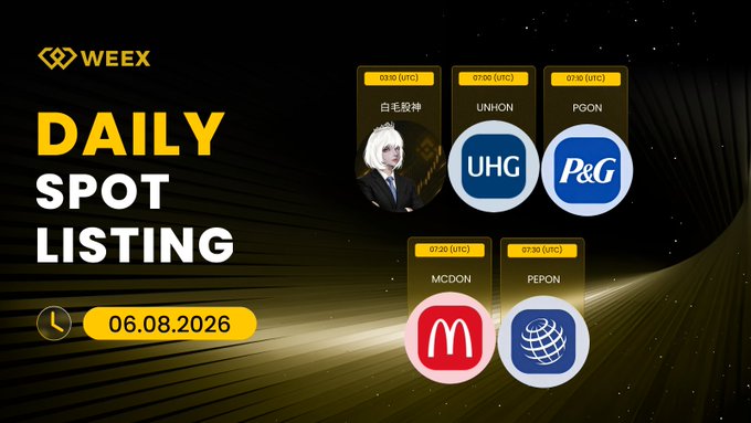 The image features a poster for a daily spot listing, which includes logos of four different companies such as P&G, UHG, McDonald's, and H&M. The poster also has a photo of a woman with blonde hair wearing a black dress. The text on the poster reads "Daily Spot Listing" followed by the time "06:10 (UTC)".