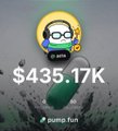 The image shows a meme-style astronaut character with "$45.17K" and "@pump.fun" text on a dusty background, celebrating the launch of $astaso1 on the Pump.fun platform with the trading volume likely reflecting its early market performance.