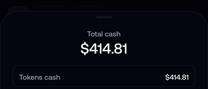 The image features an electronic bank statement displaying the amount of money available, specifically $417.81. This number has been rounded up for visual ease and is a result of rounding off decimals. The main focus of this image should be on the text "I have a few Solana to toss around today What should I buy?". This question suggests that there are multiple cryptocurrencies being discussed or considered, which could be related to the amount available from the bank account.