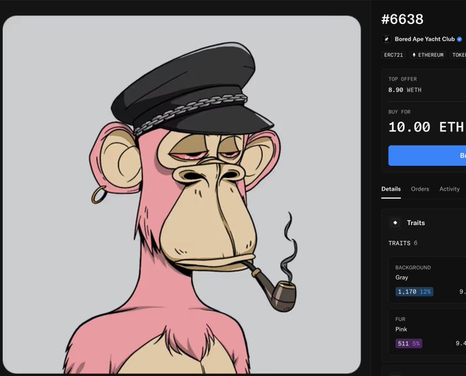 The image features a cartoon monkey wearing a hat, smoking a pipe while sitting against a gray background. The caption of the image reads "This Ape could be someone' s forever. Description: Tired and possibly drunk or on something. Smoking. Full of vices. Lost his shirt at poker. Too bad the person whose permanently this Ape could be can't afford it."