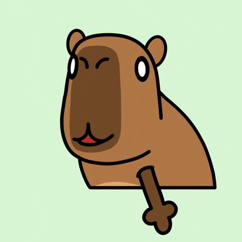 !!!IMAGE!!! A cartoon animal with a brown body, large ears, and a small nose is depicted in profile against a light green background.