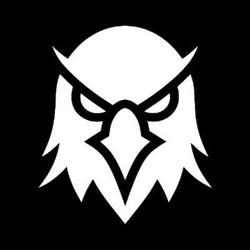 A stylized white eagle or owl head logo on a black background, serving as the emblem for Supra Blockchain in a request to Dexscreener to begin tracking the $SUPRA token. The fierce, sharp design visually reinforces the project's brand identity as it appeals for listing based on its live Layer 1 ecosystem and growing on-chain activity.