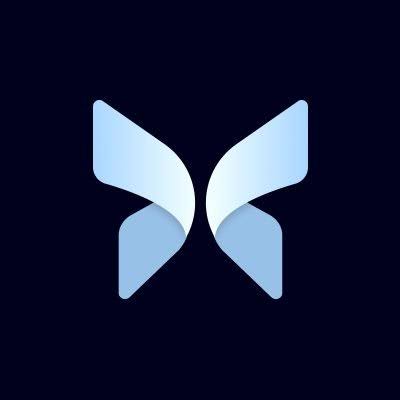 A stylized blue and white "M"-shaped logo on a dark navy background, representing Morpho, the decentralized lending protocol through which Coinbase is launching its new fixed-rate, fixed-term BTC-backed USDC loans.