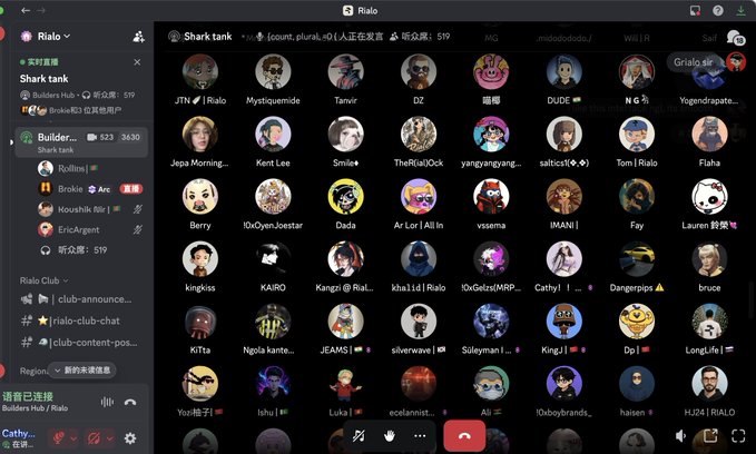 The image shows a computer screen displaying a list of people's names, with each person having their own profile picture. The profiles are arranged in rows and columns, making it easy for users to view and compare different individuals. The text on the screen reads "这周 @RialoHQ SharkTank 依旧很热热闹闹的 人超多的 比起看项目本身。因为一个项目可是事物本身真正的问题，是需要追问才会显露出来 这次依然是有三个完全不同方向的项目。". The post is written in Chinese, which suggests that it might be related to a discussion or collaboration among people from different countries.