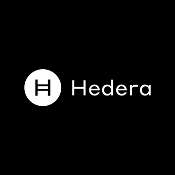 The image displays the Hedera logo—a white circular emblem containing a stylized "H" next to the word "Hedera"—on a black background, directly branding the news about Hedera's stablecoin supply increase of 70.2% over the past 7 days.