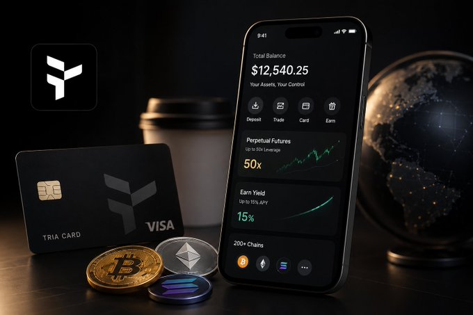 The image features a smartphone displaying information about cryptocurrency, including details such as the amount of money being sent or received, the current value of the cryptocurrency, and other relevant data. The phone is placed next to various objects like coins, a cup, and a globe, which are scattered around it on a table. The background of the image is black, making the colors of these objects stand out more prominently.