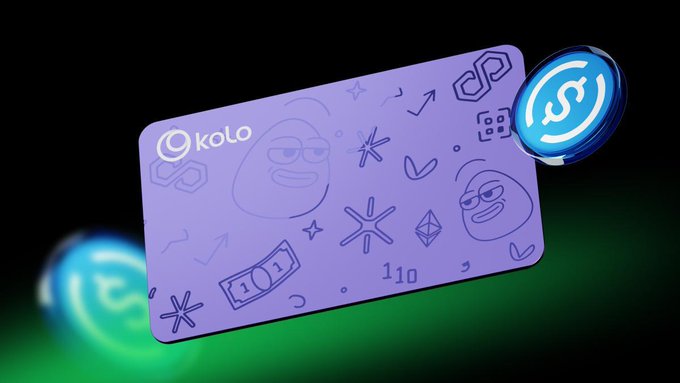 ikoto logo and a blue dollar sign are displayed on a purple card with a green background, accompanied by a blue coin.