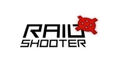 A logo for 'RAIL SHOOTER' featuring red game-style text.