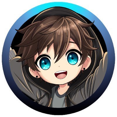 A chibi-style animated character with large blue eyes and brown hair smiles cheerfully inside a circular blue frame, representing Berna's playful persona as she declares web3 gaming's inevitability.