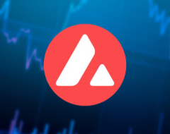 Avalanche logo with chart background, representing AVAX One's significant Q3 debt reduction to approximately $970,000.