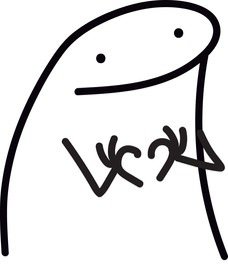 A minimalist line drawing shows a large frog or lizard with a wide, smug grin looking down at its tiny, visibly distressed prey. The image humorously captures a "Wow" moment by depicting the dramatic size and power imbalance between the predatory creature and its overwhelmed small victims.