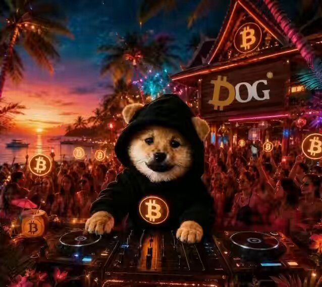 iced tea with a "dog" logo, palm trees, and a sunset backdrop are featured on the cover of a book titled "DOG".