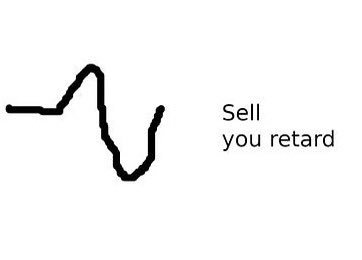 "Sell you retard" written beneath an electronic heart shape reading "fc zec".