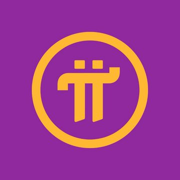 The image features the Pi Network logo—a stylized golden Pi (π) symbol with two dots above it, enclosed in a circle—displayed on a purple background. This visual ties directly to the post about Pi Network's new Staking Data API, emphasizing the Pi brand as the foundation for the integration with ReputaScore's reputation system.