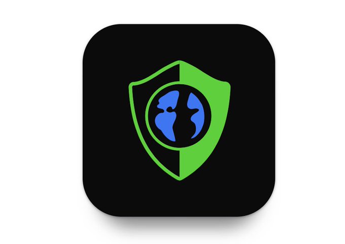 A black app icon featuring a green shield with a blue globe inside, representing privacy and global security. The shield imagery visually reinforces the post's message about BeldexCoin's privacy-first approach, symbolizing protection at every layer of the network.